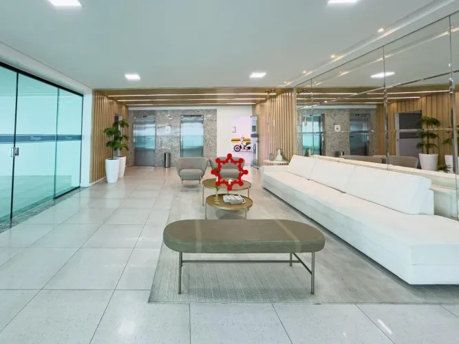 Apartamento semi mobiliado no Edifício Athenas para locação com 40 m² e 1 quarto por R$ 1.