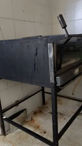 Forno industrial 90x90 com refratária