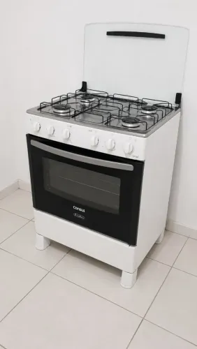 Fogão Consul Branco 5 Bocas - Funcionando Tudo Direitinho!