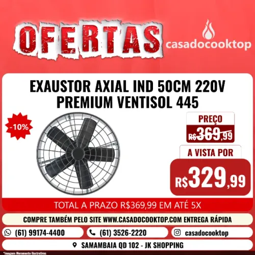 EXAUSTOR AXIAL IND 50CM 220V PREMIUM VENTISOL 445