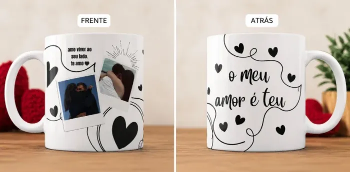 Caneca personalizada para dia dos namorados