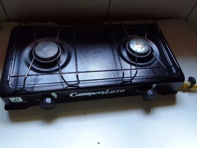 Fogão de mesa 2 bocas camber luxo Zn Lagoa Azul sarney