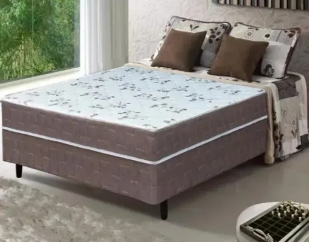 Cama casal conjugada com molas ensacadas