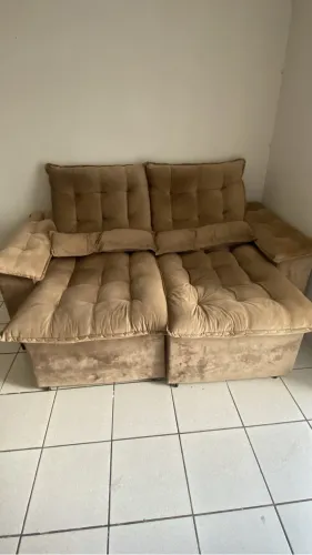 Sofá retrátil 2 lugares
