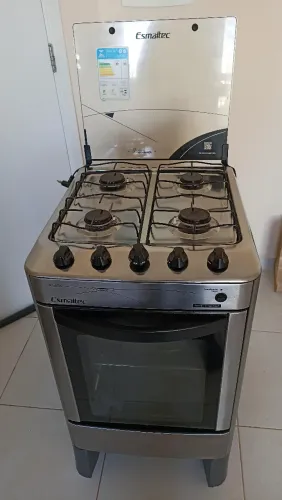 Fogão Esmaltec Inox 4 Bocas