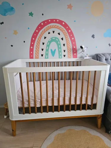 Berço/ Mini Cama Boom Plus Square Abra Cadabra | COM COLCHÃO E ACESSÓRIOS