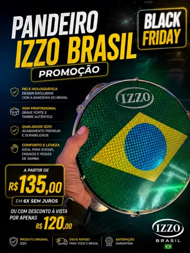 Pandeiro Izzo Brasil promoção