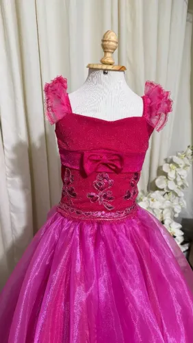 Vestido luxo barbie infantil