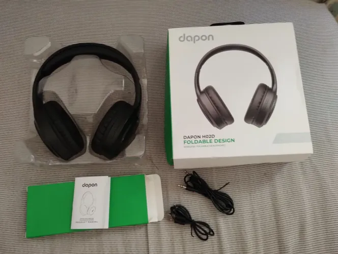 Fone De Ouvido Bluetooth Dapon H02D Preto