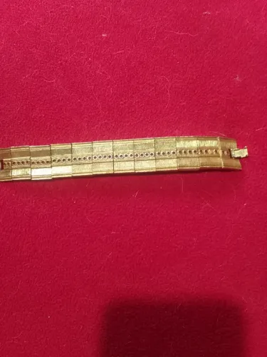 Pulseira com banho em ouro