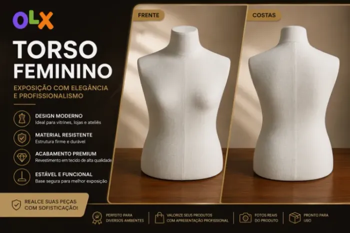 Torso de Manequim de Luxo de alta qualidade