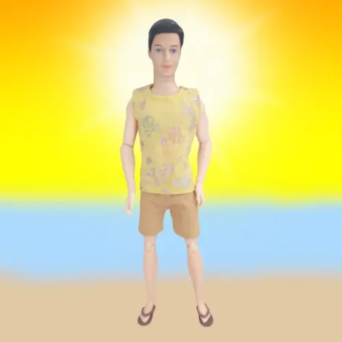 Conjunto de roupa de praia para boneco Ken
