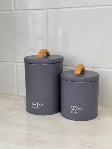 Potes mantimentos em Metal Ou 1,3L e 800ml Linha Sense