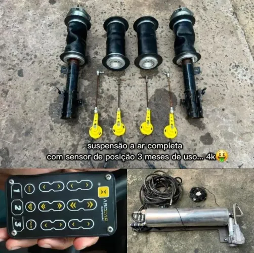 Vendo suspensão a ar completa com sensor de posição 3 meses de uso 4mil