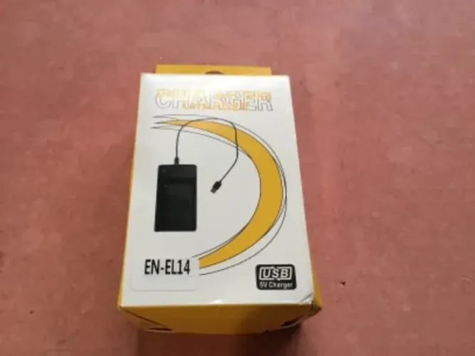 Carregador Usb para Baterias Nikon En-El3 El14a El3e En-El9 El23 Novo