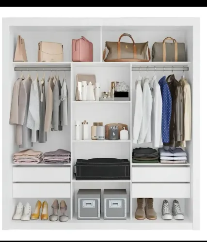 Closet casal 4 gavetas 100% MDF 