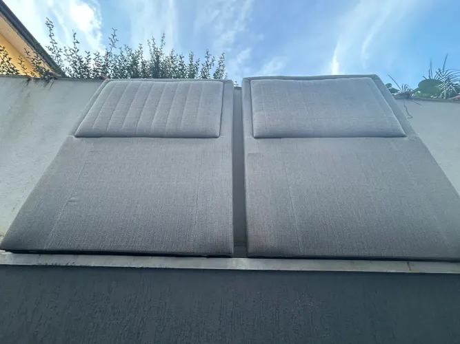 Vendo cabeceira cama box solteiro semi nova