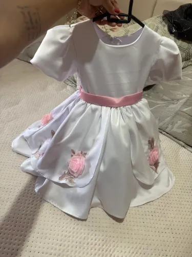 Vestido 1-2anos festa/batizado/evento