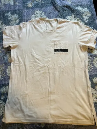 Camiseta Branca com Bolso Miller Denim - Tamanho G
