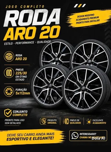 Aro 20 essas rodas são excelência.