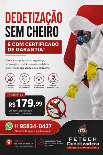 Dedetização 179,99 $