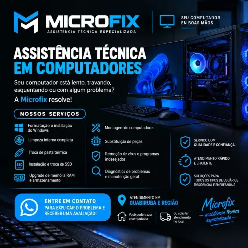 ? Assistência Técnica em Computadores | Formatação, Limpeza e SSD