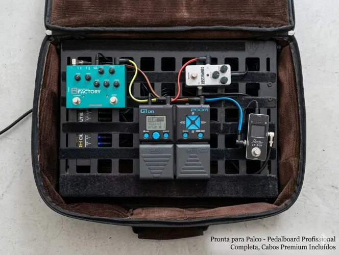 PEDALBOARD ( com elétrica e bag)  e PEDAIS 
