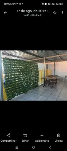 Cobertura metálica tenhado metálico 15m²