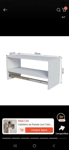 3 x Nichos cabideiros de parede branco (novos na caixa) - R$ 50,00 cada - leia a descriçao