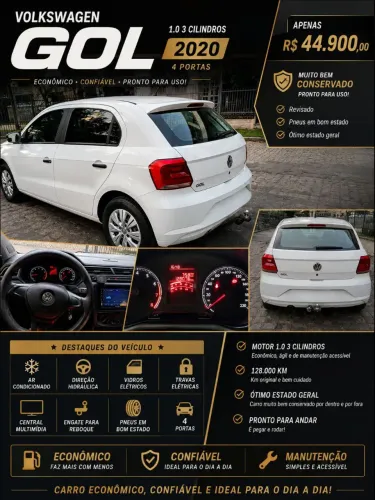 Volkswagen Gol Geração VII 1.0 12V Flex Mec. 4P 2020