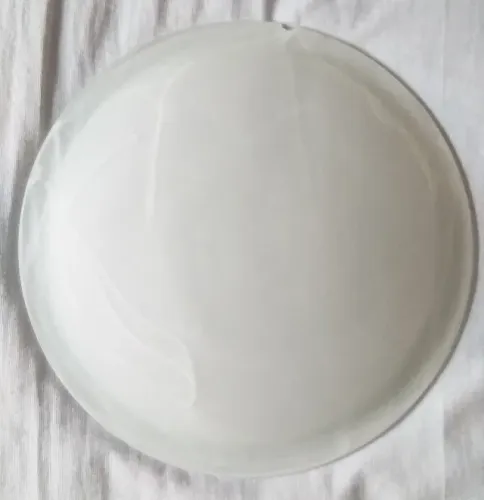 03 Plafons de sobrepor, redondo, vidro jateado de 30 cms de diametro, linha veneza