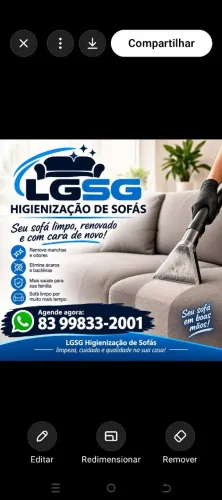 Higienização de sofás 