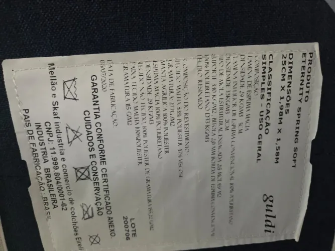 Colchão Queen zerado na embalagem