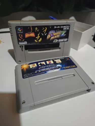 Captain Commando + Super Bomberman 2 - Super Famicom SFC - REPRO