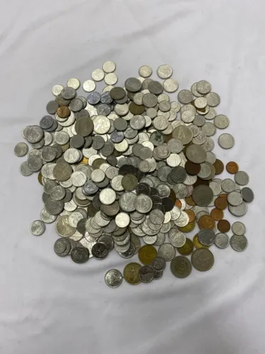 Coleção de Moedas Antigas Diversas Nacionais e Estrangeiras