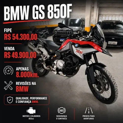 Oportunidade !!! BMW GS850F / apenas 8.000KM, revisões na BMW