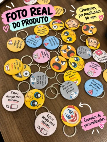 Chaveiros, Bottons e Ímãs Personalizados | Festas e Lembrancinhas