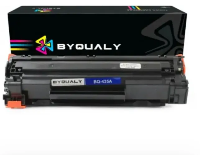 Toner Compatível marca Byqualy modelo BQ435A para impressora HP laser jet P1005 e p1006