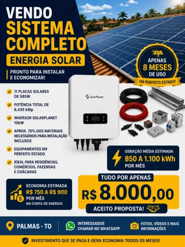 KIT ENERGIA SOLAR COMPLETO - 6,435 kWp + INVERSOR 10kW