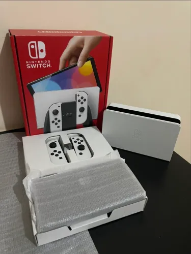 Nintendo Switch oled branco - 64 gb - SEMI NOVO