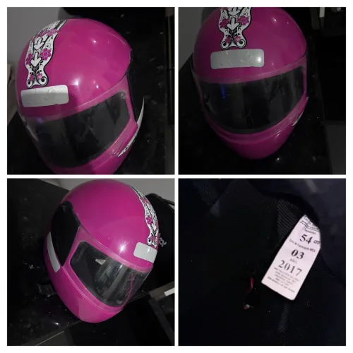 Capacete Rosa R$130,00