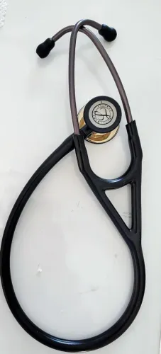 Estetoscópio Littmann Cardiology Iv Black Edition Champagne usado sem caixa