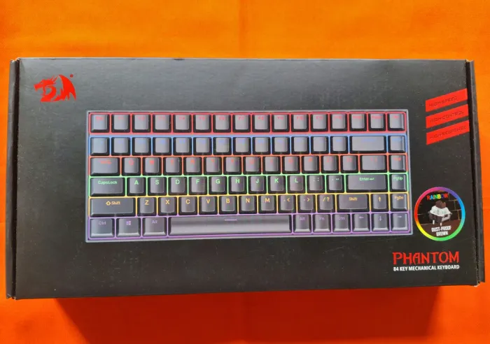 Teclado Mecânico Gamer Redragon Phantom 84 Keys RGB Rainbow - NOVO LACRADO