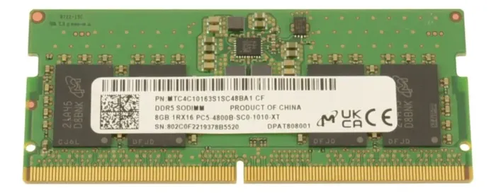 Memória Ram 8gb Ddr5 4800mhz Sodimm Microm Dell Original