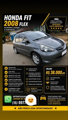 Honda Fit LX 1.4/ 1.4 Flex 8v/16v 5P Mec. 2008