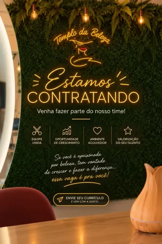 Contrata-se: Cabeleireira e Manicure Tradicional