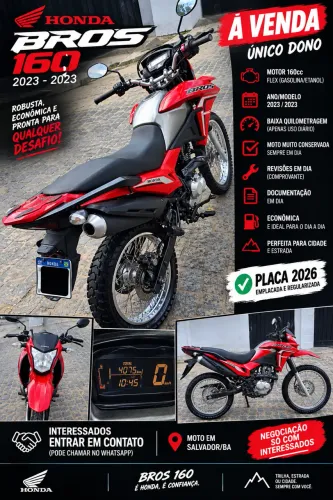 Vende-se Honda Bros 160 ESDD