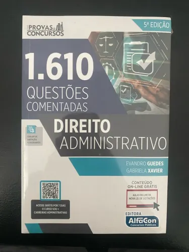 Livro / 1610 questões comentadas de direito administrativo