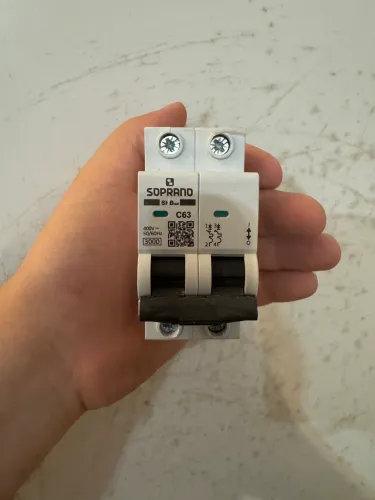 Disjuntor Bipolar 3KA 63A SOPRANO