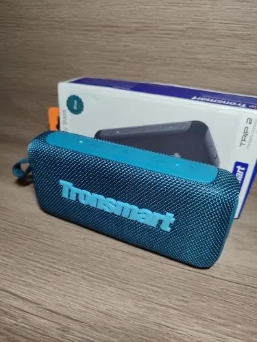 Caixa de som Tronsmart trip2 via Bluetooth bateria de longa duração qualidade de som 